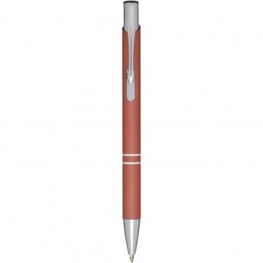 Logo trade business gifts image of: Moneta soft touch ballpoint pen